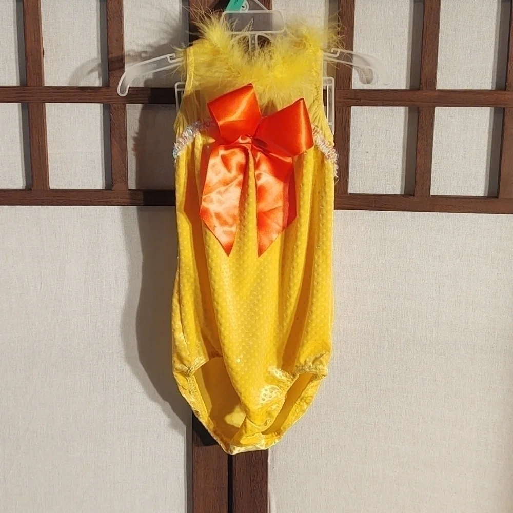 Art Store The  Competitor QUACK QUACK DUCK Leotard and Duck Beak Headpiece Sz SC